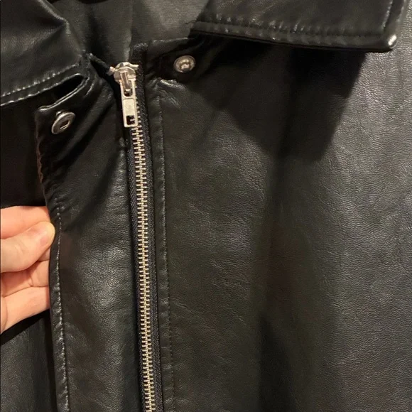 Wild Fable Black Leather Jacket - Picture 4 of 15